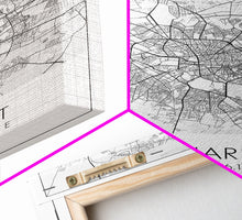 Carregar imagem no visualizador da galeria, Bucharest Street Map, Romania Map, City Map Art, Modern Art, Wall Art, Canvas Print, Canvas Wall Art, Adventure Wall Art, Vacation Gift
