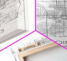 Load image into Gallery viewer, Des Moines Street Map, Iowa Map, City Map Art, Minimalist Art, Wall Art, Canvas Print, Girlfriend Gift, Travel Wall Art, Dorm Room Art
