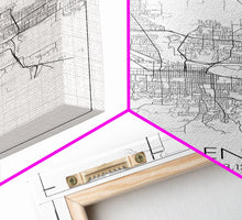 Carregar imagem no visualizador da galeria, Eugene Street Map, Oregon Map, City Map Art, Minimalist Art, Wall Art, Canvas Print, Traveler Gift, Home Office Wall Art, Travel Décor
