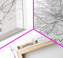 Carregar imagem no visualizador da galeria, Fayetteville Street Map, North Carolina Map, City Map Art, Minimalist Art, Wall Art, Canvas Print, Travel Wall Print, Wanderlust Gift
