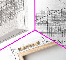 Carregar imagem no visualizador da galeria, Fontana Street Map, California Map, City Map Art, Minimalist Art, Wall Art, Canvas Print, Unique Wall Art, Travel Décor, Travel Gift For Men
