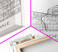 Carregar imagem no visualizador da galeria, Fort Lauderdale Street Map, California Map, City Map Art, Minimalist Art, Wall Art, Canvas Print, Travel Art, Game Room Décor, Travel Gifts
