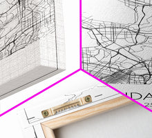 Carregar imagem no visualizador da galeria, Glendale Street Map, California Map, City Map Art, Minimalist Art, Wall Art, Canvas Print, Black And White Map, Gifts For Him, Travel Art
