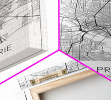 Load image into Gallery viewer, Grand Prairie Street Map, Texas Map, City Map Art, Minimalist Art, Wall Art, Canvas Print, Black And White, Travel Print, Anniversary Gift
