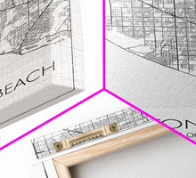 Load image into Gallery viewer, Huntington Beach Street Map, California Map, City Map Art, Minimalist Art, Wall Art, Canvas Print, Travel Print, Gift For Mom, Dorm Wall Art
