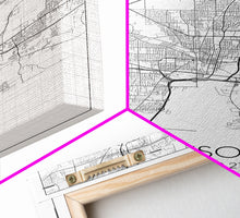 Load image into Gallery viewer, Jackson Street Map, Mississippi Map, City Map Art, Minimalist Art, Wall Art, Canvas Print, Travel Print, Farmhouse Bedroom, Wedding Gift
