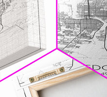 Load image into Gallery viewer, Laredo Street Map, Texas Map, City Map Art, Modern Wall Art, Wall Art, Canvas Print, City Wall Art, Wall Hanging, Gifts For Him, Travel Art
