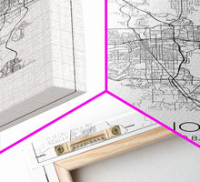 Load image into Gallery viewer, Reno Street Map, Nevada Map, City Map Art, Minimalist Art, Wall Art, Canvas Print, Girls Room Décor, Traveler Gift, Travel Art Print
