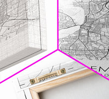 Load image into Gallery viewer, Salem Street Map, Oregon Map, City Map Art, Minimalist Art, Wall Art, Canvas Print, Dorm Room Décor, Graduation Gift, Travel Wall Print
