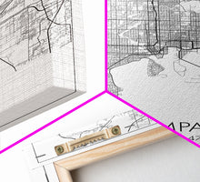Load image into Gallery viewer, Tampa Street Map, Florida Map, City Map Print, Modern Wall Art, Wall Art, Canvas Print, Gift For Mom, Travel Wall Decor, Farmhouse Wall Art
