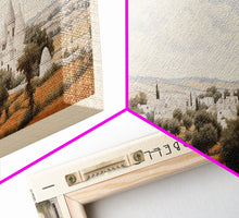 Carregar imagem no visualizador da galeria, Alberobello Italy | Framed Travel Poster Canvas Print | Trendy Wall Art | Watercolor Painting | Living Room Art | Unique Art
