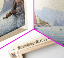 Carregar imagem no visualizador da galeria, Calanques National Park COUNTRY | Framed Travel Poster Canvas Print | Trendy Wall Art | Watercolor Painting | Living Room Art | Unique Art
