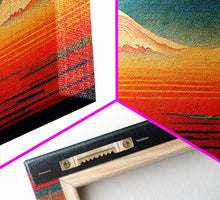 Carregar imagem no visualizador da galeria, Art Deco Sunset, Desert Dunes, Canvas Print ready to hang wall art, cool wall art
