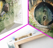 Load image into Gallery viewer, Bang End Painting Framed Canvas Print, Lord, Fantasy Art, Framed Wall Art, Fantasy Decor, A Hole In The Wall
