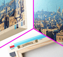 Carregar imagem no visualizador da galeria, Algiers, Algeria Panoramic Travel Poster Canvas Print, Algiers, Algeria Painting, Algeria Art, Algiers Travel Art, Guest Room Painting
