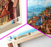 Carregar imagem no visualizador da galeria, Antofagasta, Chile Panoramic Travel Poster Canvas Print, Antofagasta, Chile Painting, Chile Art, Antofagasta Travel Art, Guest Room Painting
