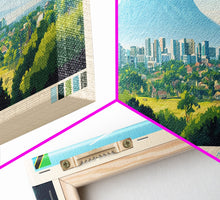 Carregar imagem no visualizador da galeria, Arusha, Tanzania Panoramic Travel Poster Canvas Print, Arusha, Tanzania Painting, Tanzania Art, Arusha Travel Art, Guest Room Painting
