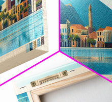 Carregar imagem no visualizador da galeria, Bailundo, Angola Panoramic Travel Poster Canvas Print, Bailundo, Angola Painting, Angola Art, Bailundo Panoramic Travel Art, Travel Painting
