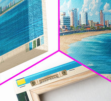 Load image into Gallery viewer, Barranquilla, Colombia Travel Poster Panoramic Canvas Print, Barranquilla, Colombia Painting, Colombia Art, Barranquilla Travel Art, Guest Room Painting
