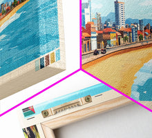 Cargar imagen en el visor de la galería, Beira, Mozambique Panoramic Travel Poster Canvas Print, Beira, Mozambique Painting, Mozambique Art, Beira Travel Art, Living Room Painting
