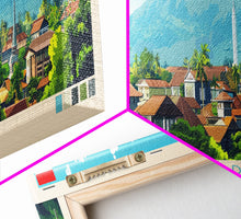 Load image into Gallery viewer, Bogor, Indonesia Panoramic Travel Poster Canvas Print, Bogor, Indonesia Painting, Indonesia Art, Bogor Travel Art, Living Room Painting
