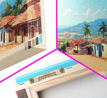 Carregar imagem no visualizador da galeria, Cabinda, Angola Panoramic Travel Poster Canvas Print, Cabinda, Angola Painting, Angola Art, Cabinda Travel Art, Guest Room Painting
