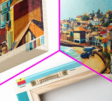 Carregar imagem no visualizador da galeria, Cape Coast, Ghana Panoramic Travel Poster Canvas Print, Cape Coast, Ghana Painting, Ghana Art, Cape Coast Panoramic Travel Art, Travel Painting
