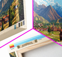 Cargar imagen en el visor de la galería, Cobija, Bolivia Panoramic Travel Poster Canvas Print, Cobija, Bolivia Painting, Bolivia Art, Cobija Travel Art, Guest Room Painting
