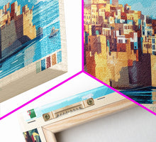 Cargar imagen en el visor de la galería, Constantine, Algeria Panoramic Travel Poster Canvas Print, Constantine, Algeria Painting, Algeria Art, Constantine Panoramic Travel Art, Travel Painting
