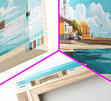 Cargar imagen en el visor de la galería, Corrientes, Argentina Travel Poster Panoramic Canvas Print, Corrientes, Argentina Painting, Argentina Art, Corrientes Travel Art, Guest Room Painting
