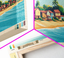 Load image into Gallery viewer, Daloa, Ivory Coast Panoramic Travel Poster Canvas Print, Daloa, Ivory Coast Painting, Ivory Coast Art, Daloa Panoramic Travel Art, Travel Painting
