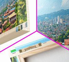 Load image into Gallery viewer, Freetown, Sierra Leone Panoramic Travel Poster Canvas Print, Freetown, Sierra Leone Painting, Sierra Leone Art, Freetown Travel Art, Guest Room Painting
