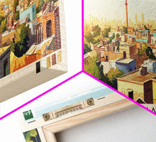 Load image into Gallery viewer, Gujranwala, Pakistan Travel Poster Panoramic Canvas Print, Gujranwala, Pakistan Painting, Pakistan Art, Gujranwala Travel Art, Guest Room Painting
