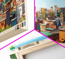 Load image into Gallery viewer, Mekelle, Ethiopia Panoramic Travel Poster Canvas Print, Mekelle, Ethiopia Painting, Ethiopia Art, Mekelle Panoramic Travel Art, Travel Painting
