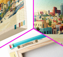 Load image into Gallery viewer, Mexicali, Mexico Panoramic Travel Poster Canvas Print, Mexicali, Mexico Painting, Mexico Art, Mexicali Panoramic Travel Art, Travel Painting

