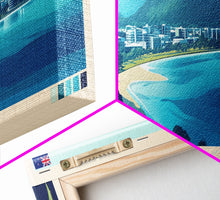 Load image into Gallery viewer, Tauranga, New Zealand Travel Poster Panoramic Canvas Print, Tauranga, New Zealand Painting, New Zealand Art, Tauranga Travel Art, Guest Room Painting
