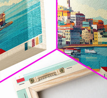 Load image into Gallery viewer, Albury–Wodonga, Australia Travel Poster Panoramic Canvas Print, Albury–Wodonga, Australia Painting, Australia Art, Albury–Wodonga Travel Art, Guest Room Painting
