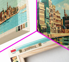 Carregar imagem no visualizador da galeria, Alexandria, Egypt Panoramic Canvas Print, Alexandria, Egypt Painting, Egypt Art, Alexandria Travel Poster, Travel Art, Guest Room Painting
