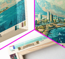 Carregar imagem no visualizador da galeria, Antofagasta, Chile Panoramic Canvas Print, Antofagasta, Chile Painting, Chile Art, Antofagasta Travel Poster, Travel Art, Housewarming Gift
