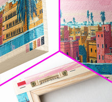 Carregar imagem no visualizador da galeria, Asyut, Egypt Panoramic Canvas Print, Asyut, Egypt Painting, Egypt Art, Asyut Travel Poster, Travel Art, Guest Room Painting

