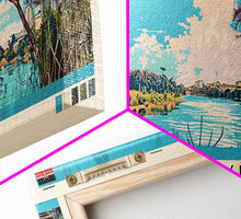 Carregar imagem no visualizador da galeria, Athi River, Kenya Panoramic Canvas Print, Athi River, Kenya Painting, Kenya Art, Athi River Travel Poster, Travel Art, Guest Room Painting

