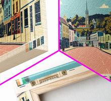 Carregar imagem no visualizador da galeria, Ballymena, Ireland Panoramic Canvas Print, Ballymena, Ireland Painting, Ireland Art, Ballymena Travel Poster, Travel Art, Guest Room Painting
