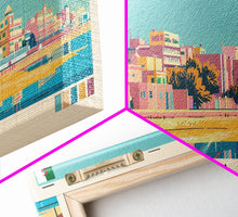 Load image into Gallery viewer, Batna, Algeria Panoramic Canvas Print, Batna, Algeria Painting, Algeria Art, Batna Travel Poster, Travel Art, Living Room Painting
