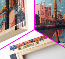Cargar imagen en el visor de la galería, Bendigo, Australia Panoramic Canvas Print, Bendigo, Australia Painting, Australia Art, Bendigo Travel Poster, Travel Art, Guest Room Painting
