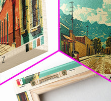Load image into Gallery viewer, Benito Juarez, Mexico Panoramic Canvas Print, Benito Juarez, Mexico Painting, Mexico Art, Benito Juarez Travel Poster, Travel Art, Living Room Painting
