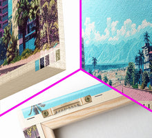 Load image into Gallery viewer, Brazzaville, Republic of the Congo Panoramic Canvas Print, Brazzaville, Republic of the Congo Painting, Republic of the Congo Art, Brazzaville Travel Poster, Travel Art, Guest Room Painting
