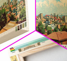 Carregar imagem no visualizador da galeria, Bulawayo, Zimbabwe Panoramic Canvas Print, Bulawayo, Zimbabwe Painting, Zimbabwe Art, Bulawayo Travel Poster, Travel Art, Housewarming Gift
