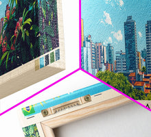 Carregar imagem no visualizador da galeria, Campinas, Brazil Panoramic Canvas Print, Campinas, Brazil Painting, Brazil Art, Campinas Travel Poster, Travel Art, Housewarming Gift
