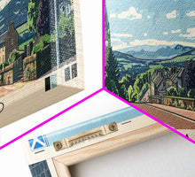 Load image into Gallery viewer, Cumbernauld, Scotland Panoramic Canvas Print, Cumbernauld, Scotland Painting, Scotland Art, Cumbernauld Travel Poster, Travel Art, Housewarming Gift
