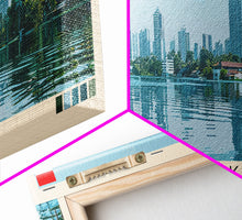 Load image into Gallery viewer, Depok, Indonesia Panoramic Canvas Print, Depok, Indonesia Painting, Indonesia Art, Depok Travel Poster, Travel Art, Guest Room Painting
